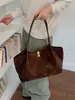 Bolso de gamuza de moda para mujer, nuevo bolso de hombro versátil 2026, bolso tote de gran capacidad para ir al trabajo, transfronterizo