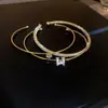 Pulseira Redonda de Aço Titânio Totalmente Cravejada em Diamante Estilo Francês, Pulseira Simples e Fashion de Luxo Leve, Senso de Design, Joia Versátil e Única para Públicos de Nicho