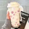 26 Nueva Taza Térmica Portátil para Mujer Alta Apariencia Taza de Agua con Popote Acero Inoxidable 304 Pareja Celebridad de Internet Almacenamiento en Frío Taza de Café.