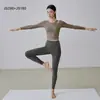 Top de Yoga Adelgazante para Primavera y Verano con Almohadillas en el Pecho, Mangas Largas, Secado Rápido, Tallas Grandes para Mujeres de Tallas Grandes, Conjunto Deportivo para Pilates para Mujeres