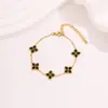 Pulsera de nicho de lujo ligero europea y americana transfronteriza para mujer, no se decolora, estilo Pandora vintage, alto valor estético, pulsera cubana con incrustaciones de diamantes