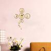 GZ023 Reloj de pared de personalidad DIY sala de estar reloj de pared con espejo silencioso dormitorio sala de estar decoración de pared de fondo