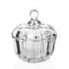 Pote de vidro estilo europeu para doces pote de abóbora caixa de armazenamento para lanches e frutas secas pote de armazenamento para joias porta-chá pote para grãos de café