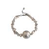 Collar de Perlas Plateadas Roto 2026 Gama Alta Nicho Simple Irregular Cadena Metálica para Clavícula Cadena Mínimalista para el Cuello para Mujeres