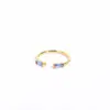 Venta transfronteriza plata S925 piedra verde temperamento europeo y americano moda simple retro personalidad geométrico anillo de pareja japonés y coreano