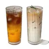 Copo de Vidro Transparente de Alta Qualidade para Café Gelado, Americano, Latte com Grande Capacidade e Tampa, Copo com Canudo para Uso no Escritório
