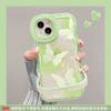 Adequado para Capa de Celular Apple 17Promax Iphone15 Transparente 16 Borboleta Florescente 14 Suporte Duplo 13 Capa Protetora
