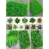 Simulación de pared de plantas verdes, césped artificial, decoración de pared, balcón, fondo interior, pared de flores, césped artificial de plástico, cabezal de puerta