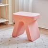 Mesa de centro de plástico estilo europeo Taburete bajo de dibujos animados Taburete de cambio de zapatos moderno para entrada de casa Taburete de plástico grueso creativo para sala de estar de niños
