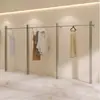 Estanterías para Tienda de Compradores Exhibidores de Ropa para Tienda de Ropa Percheros de Acero Inoxidable de Pie Perchas Ropa de Mujer Ropa de Hombre Exhibidores de Pared