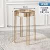 Cadeira de Acrílico, Banquinho de Plástico, Espessado, Banquinho Redondo Empilhável, Banco Simples para Sala de Estar, Cadeira de Jantar, Transparente, Simples e Moderno