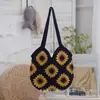 Bolsa de Palha Férias Nicho Bolsa de Palha Casual Tote Nova Bolsa de Mão de Grande Capacidade Bolsa Transversal Bolsa Feminina Tecelagem