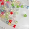 Estrella de Cinco Puntas Gruesa de 10 mm Color Mate de Alta Gama UV Cuentas Espaciadoras para Cadena de Teléfono DIY Cuentas para Hilo Pulseras Accesorios de Joyería