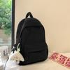 Schoolbag Mulheres estilo coreano Solid Color Fresh Senior High School College Student Backpack Campus Ins Style Mori Estilo Mochila Simples Mochila Feminina