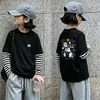 Nueva Camiseta de Manga Larga Rayada para Niñas Primavera y Otoño 2026 Ropa Interior Básica para Niños Top para Niñas Talla Mediana y Grande Top Estampado para Niños
