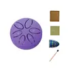 Instrumento Musical Tambor Etereo de 3 Polegadas e 6 Tons para Crianças, Tambor para Alívio de Estresse para Iniciantes, Instrumento de Percussão, Tambor de Língua de Aço, Tambor de Bolso, Exportação