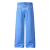 2026554 High Street Estilo Americano Unisex Diseño Bordado Retro Ajuste Holgado para Hombre Botón de París Pantalones Deportivos Casuales