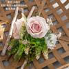 Decoraciones de Pared Colgante de Pared Huiyue Rosa Lo Nueva Mujer Diseño de Flor de Simulación Escrita a Mano Ramo de Mano para Boda Transfronterizo CF01361A