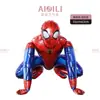 Nuevo Globo de Película de Aluminio 3D de Superhéroe Marvel Estilo Spider-Man Iron Man Globo de Decoración de Cumpleaños