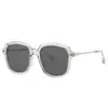 Gafas de Sol Cuadradas Verdes de Alta Gama Ins para Mujer, Estilo Celebridad, Sin Maquillaje, Cara Grande, Adelgazantes, Gafas de Sol Anti-UV para Mujer