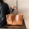 Bolso grande para mujer 2021, nuevo bolso de hombro texturizado de estilo coreano, bolso de mano tejido de gran capacidad, bolso portátil para mujer, venta al por mayor