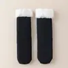 Calcetines de Terciopelo de Cordero para Hombre Otoño e Invierno Engrosados con Forro Polar Cálidos Extra Gruesos Calcetines de Piso Sueltos para Casa Calcetines de Dormir de Invierno