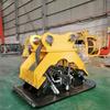 Máquina apisonadora de gancho para excavadora apisonamiento hidráulico por vibración reparación de terraplén fluvial pavimento relleno apisonadora