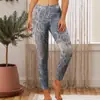 Pantalones cortos ajustados transfronterizos pantalones de impresión digital 3D para mapa exportaciones de comercio exterior leggings pantalones casuales mujer