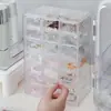 Caja de Joyería Transparente Pendientes Pendientes Caja de Almacenamiento de Joyería Collar de Perlas Perlas Joyería Caja de Almacenamiento de Rejilla de Nueve Cuadrados