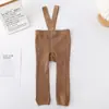 Meias-calças para Meninas, Classe A, Estilo Primavera e Outono, Algodão Penteado, Macacão Infantil Respirável, Calça de Levantamento de Peso Infantil Cor Sólida