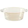 Lavabo Transparente Engrosado para el Hogar, Baño de Dormitorio Estudiantil, Lavabo para Bebé, Tamaño Grande y Pequeño, Cubeta de Plástico para Lavar Verduras y Pies