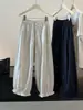 Calça Larga Casual de Renda Estilo Coreano para Mulheres, Nova Calça Cropped Lanterna de Cintura Alta Emagrecedora de Verão