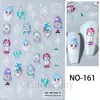FULL BEAUTY Nuevas Pegatinas Transfronterizas para Uñas Letras Manuscritas en Inglés Cursiva Retro Blanco y Negro Pegatinas para Uñas