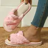 Chinelos de pelúcia transfronteiriços femininos de inverno para exterior e interior, sola grossa, casa, fofos, de algodão pós-parto