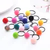 Goma de Pelo de Pompones Coloridos Estilo Coreano Alta Elasticidad Cuerda Redonda para el Cabello Accesorios para el Cabello Dulces y Frescos Goma de Pelo
