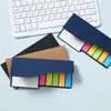 Notas Adhesivas Reutilizables Estilo Piano Creativas Cuidadosamente Seleccionadas, Set de Notas Adhesivas de Papel Kraft, Bloc de Notas Colorido con Logo Desprendible