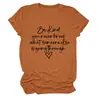 Sé amable nunca Amazon eBay sitio independiente moda casual para mujer cuello redondo manga corta camiseta capa base