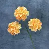 Flor artificial haste única com 3 peônias, fundo para salão de casamento, decoração de sala de estar em casa, flores de nenúfar artificiais atacado