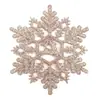 Em Estoque Atacado Alta Elasticidade Flocos de Neve de Natal 10cm Guirlanda de Árvore de Natal Decorações Transfronteiriça