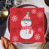 Pintado Natal Spot Novo Descartável Impresso Guardanapo Lenço de Papel Lenço de Papel Festa Tecido Atacado