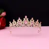 Tiara Coroa Noiva Celebridade da Internet Mesmo Estilo Cerimônia Adulta de 18 Anos Coroa de Princesa de Aniversário Coroa de Fada para Apresentação Joias