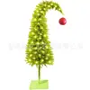 Árbol de Navidad Curvo de PVC Nuevo Transfronterizo Decoraciones Navideñas Árbol de Navidad Verde y Negro Fábrica Venta al por Mayor