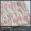Tela Jacquard en Relieve Rosa Romántico Francés de Ballet Textura de Bulto Tridimensional Bolso Hecho a Mano Vestido Hilado teñido