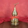 Adorno de Calabaza de la Fortuna de Latón, Diseño Hueco Abierto, para Oficina, Sala de Estar, Hogar, Gabinete de Vino, Decoración de Entrada, Venta al por Mayor