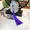 Venda Direta de Fábrica de Pingente de Leque de Resina Estilo Antigo com Borla, Acessório para Cheongsam, Pingente Acessório para Roupas Tradicionais Chinesas