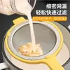 Colador de Malla de Acero Inoxidable 304 para Leche de Soya, Espumadera para Hornear, Colador Doméstico para Fideos, Extractor de Jugos para Comida de Bebé, Colador de Malla con Mango Largo