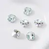 Pedrería sin base de Cristal K9, Pedrería Cuadrada con forma de Huevo de Paloma para Uñas, Accesorios para Uñas, Bolas de Pedrería para Uñas, Anillos Plateados