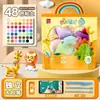 Deli Yc111 Arcilla Antibacterial Ultraligera Plastilina de Colores Arcilla de Plastilina Estudiante Hecho a Mano Educativa Lodo de Colores 36 Colores
