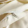 Conjunto de verão de jacquard Tencel lavado com laço, seda gelada, capa de edredom sedosa e lisa, conjunto de cama de três peças de alta qualidade