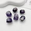 Pendientes de piedra de cristal natural con facetas irregulares, hechos a mano, para hacer tú mismo, pulseras, collares, accesorios de joyería